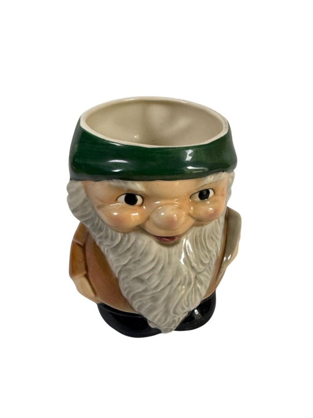 Goebel Ceramic Gnome Mug W. Germany Vintage Miner Toby Dwarf Whimsy Cottagecore